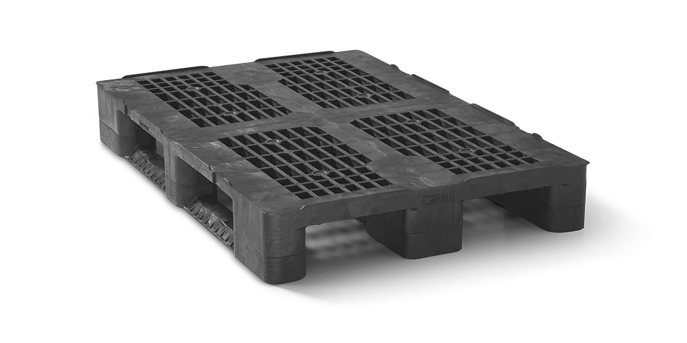 Palet pl&aacute;stico 1200 x 800 abierta  3 patines heavy - 2 qp1208hb3rr 1 - 2.QP1208HB3RR