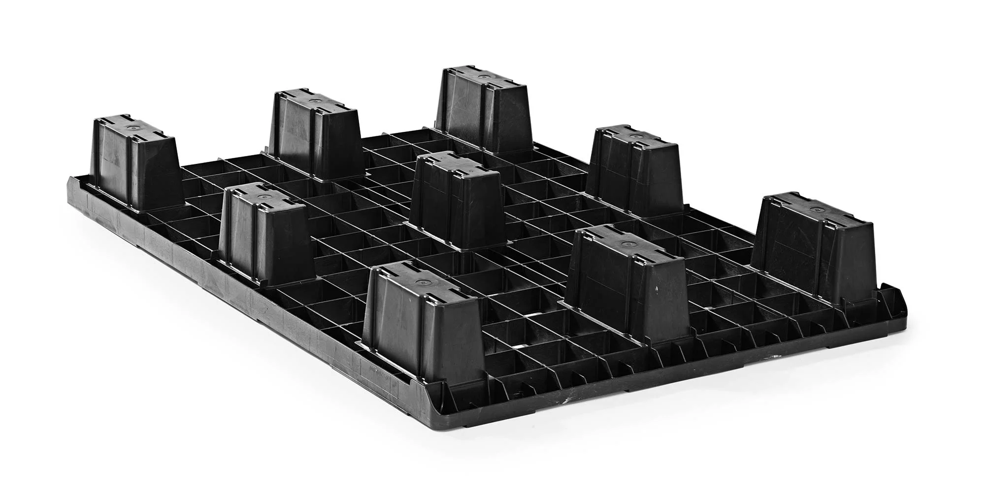 Plastic pallet 1200 x 800 open deck  9 feet - 2 qp1208lb9fr 2 - 2.QP1208LB9FR