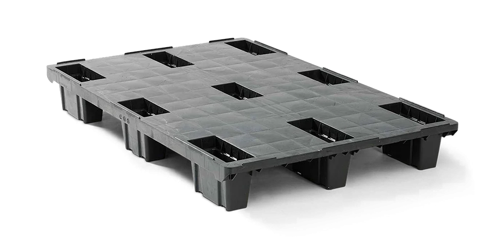 Palet pl&aacute;stico 1200 x 800 cerrado 9 pies light - 2 qp1208lb9fr cd - 2.QP1208LB9FR-CD