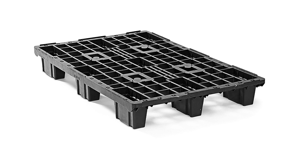 Palet pl&aacute;stico 1200 x 800 abierta 9 pies - 2 qp1208lb9fr - 2.QP1208LB9FR