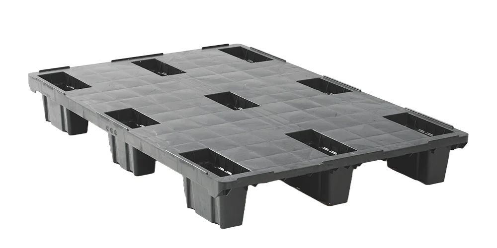 Kunststoffpalette 1200 x 800 Geschlossesnes Deck 9 F&uuml;&szlig;e light - 3 qp1208lb9fr cd t free 1 - 3.QP1208LB9FR-CD
