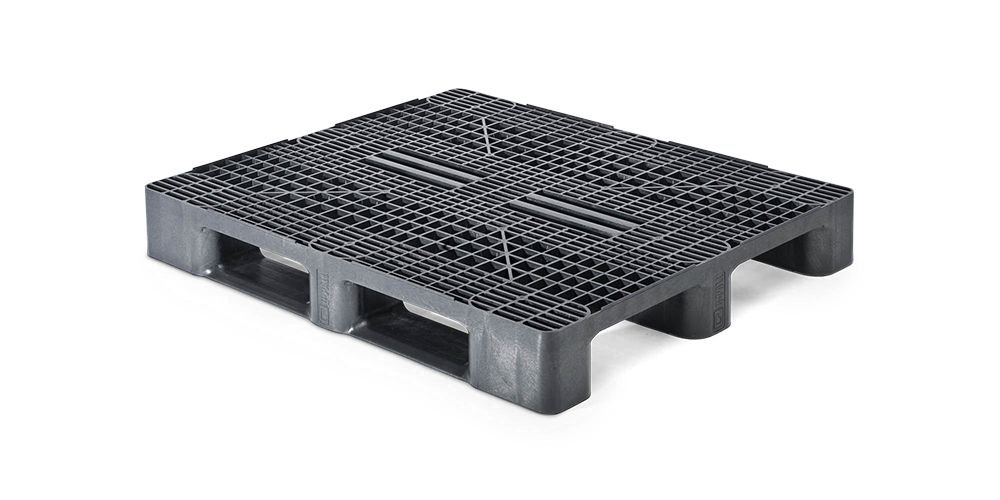 Kunststof pallet 1200 x 1000 open dek  3 onderlatten heavy - 