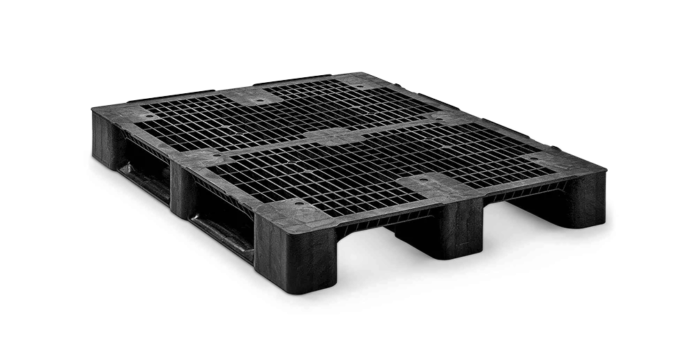 Pallet in plastica 1200 x 1000 ponte aperto 3 listelli medium - 3 qp1210mb3rr - 3.QP1210MB3RR