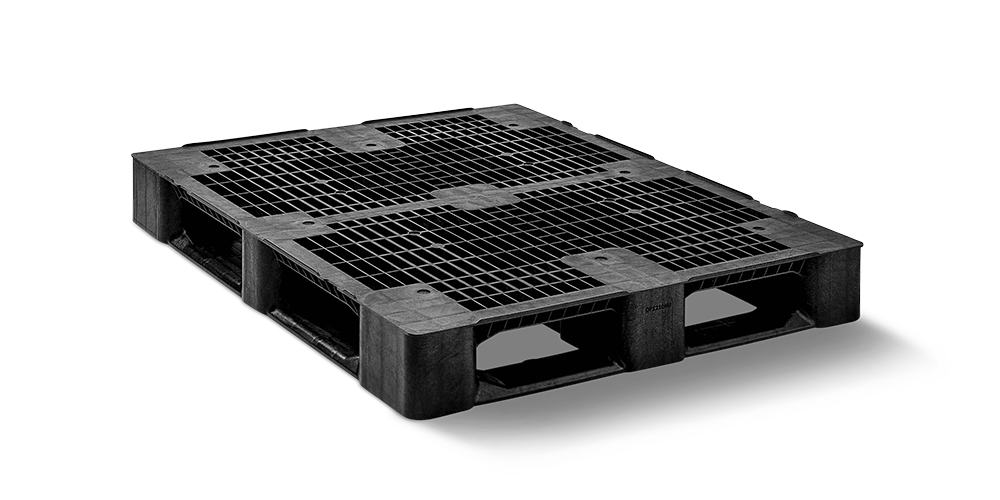 Plastic pallet 1200 x 1000 open deck 5 runners medium - 3 qp1210mb5rr
