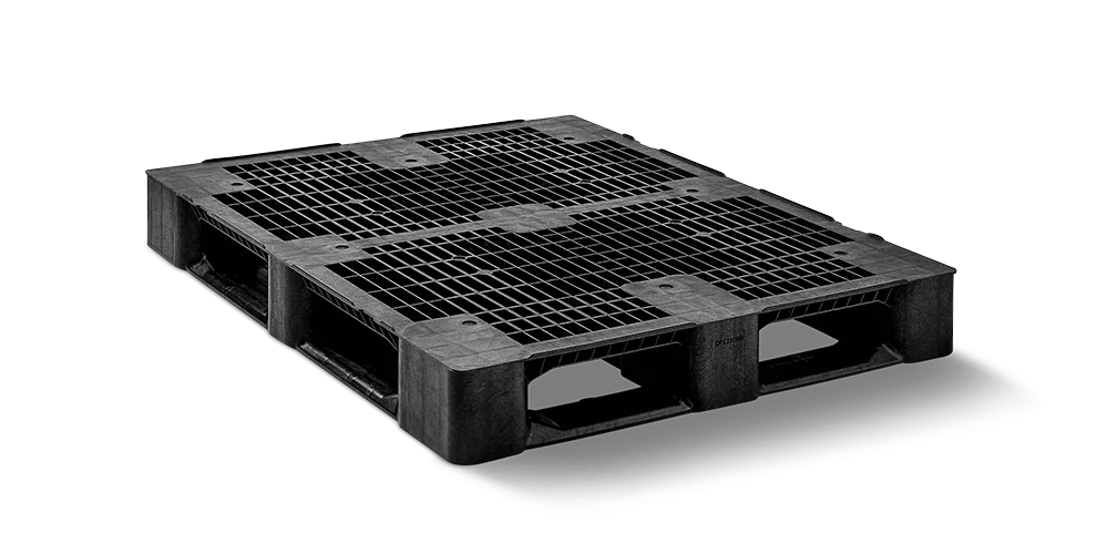 Pallet in plastica 1200 x 1000 ponte aperto 5 listelli medium - 3 qp1210mb5rr - 3.QP1210MB5RR