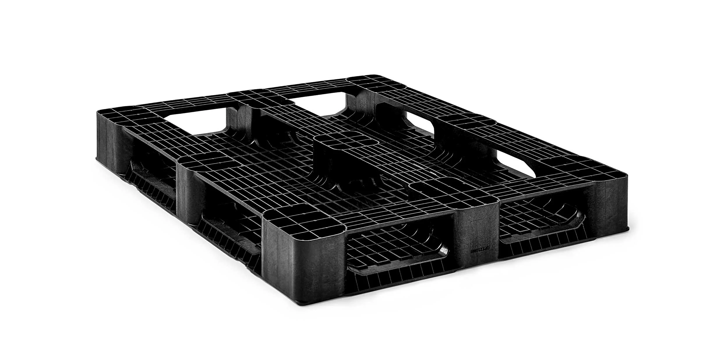 Kunststoffpalette 1200 x 1000 Offenes Deck 5 Kufen medium - 3 qp1210mx5rr bottom - 3.QP1210MB5RR