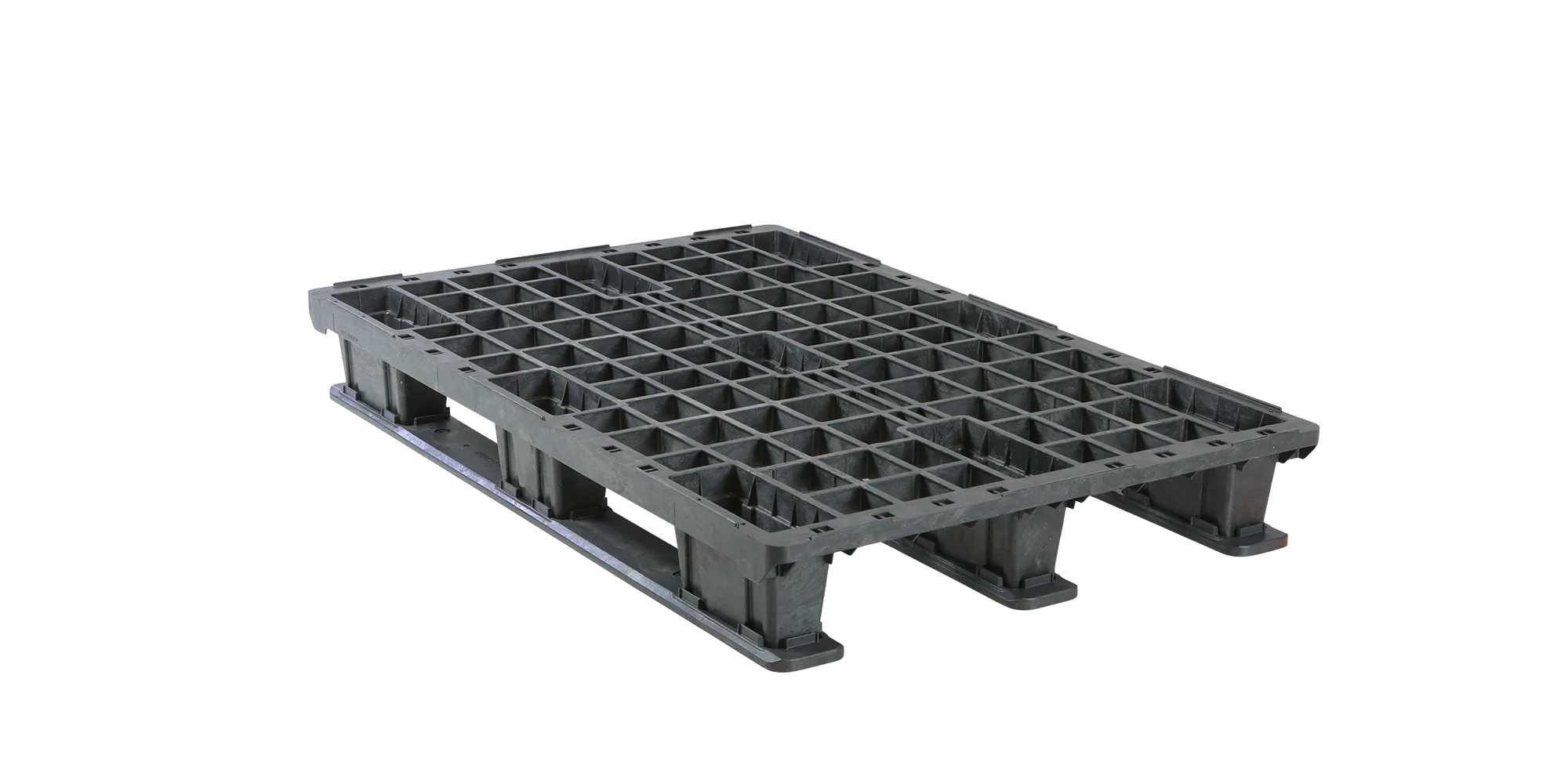 Palet pl&aacute;stico 1200 x 800 abierta  3 patines - 3qp1208lb3rr web - 3.QP1208LB3RR