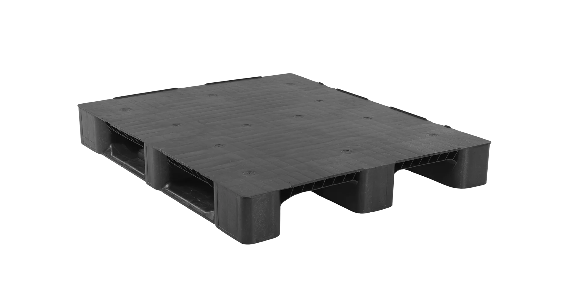Pallet in plastica 1200 x 1000 ponte chiuso 3 listelli medium - 4qp1210mb3rr cd new - 4.QP1210MB3RR-CD