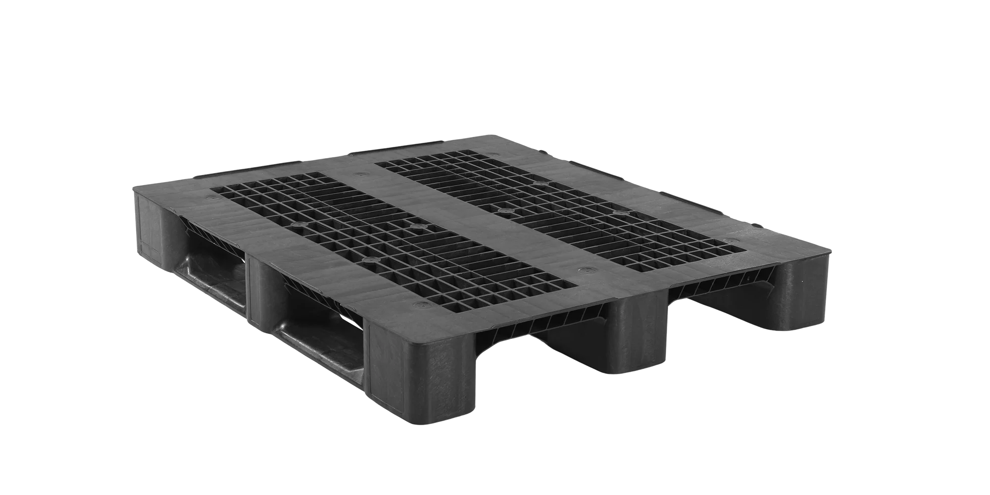 Kunststof pallet 1200 x 1000 x 150 open dek 3 onderlatten medium - 4qp1210mb3rr new - 4.QP1210MB3RR