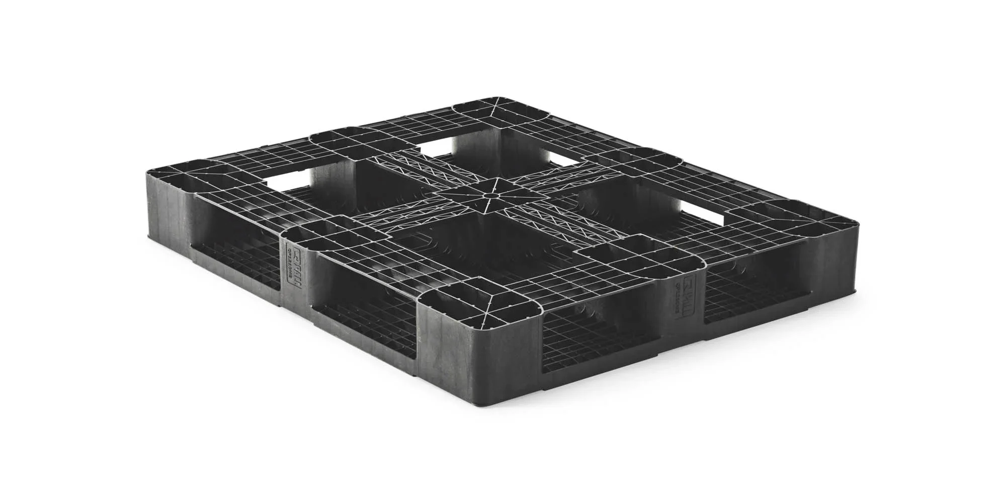 CP6 Palettes plastique 1200 x 1000 pont sup&eacute;rieur ouvert lourde - Cp pallet cp6 heavy 2qp1210hb6rr cp6 onder - 2.QP1210HB6RR-CP6