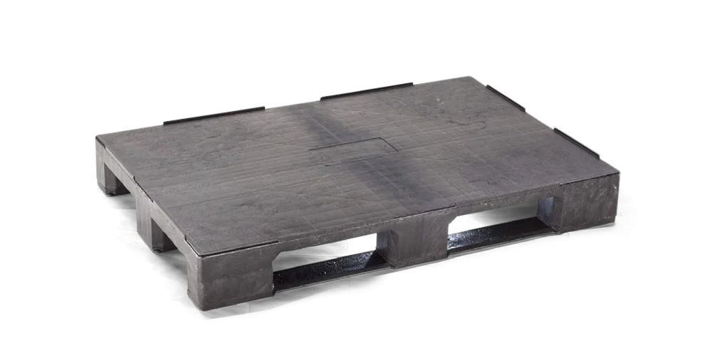 Palet pl&aacute;stico 1200 x 800 cerrado 3 patines medium - Europal800rr 1 - EUROPAL800RR