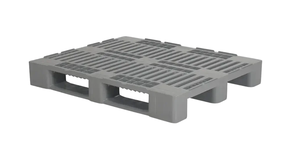Palet higi&eacute;nicos 1200 x 1000 cerrado 3 patines heavy - Industriepallet 1200 x 1000 mm - QPH1210HP3RR