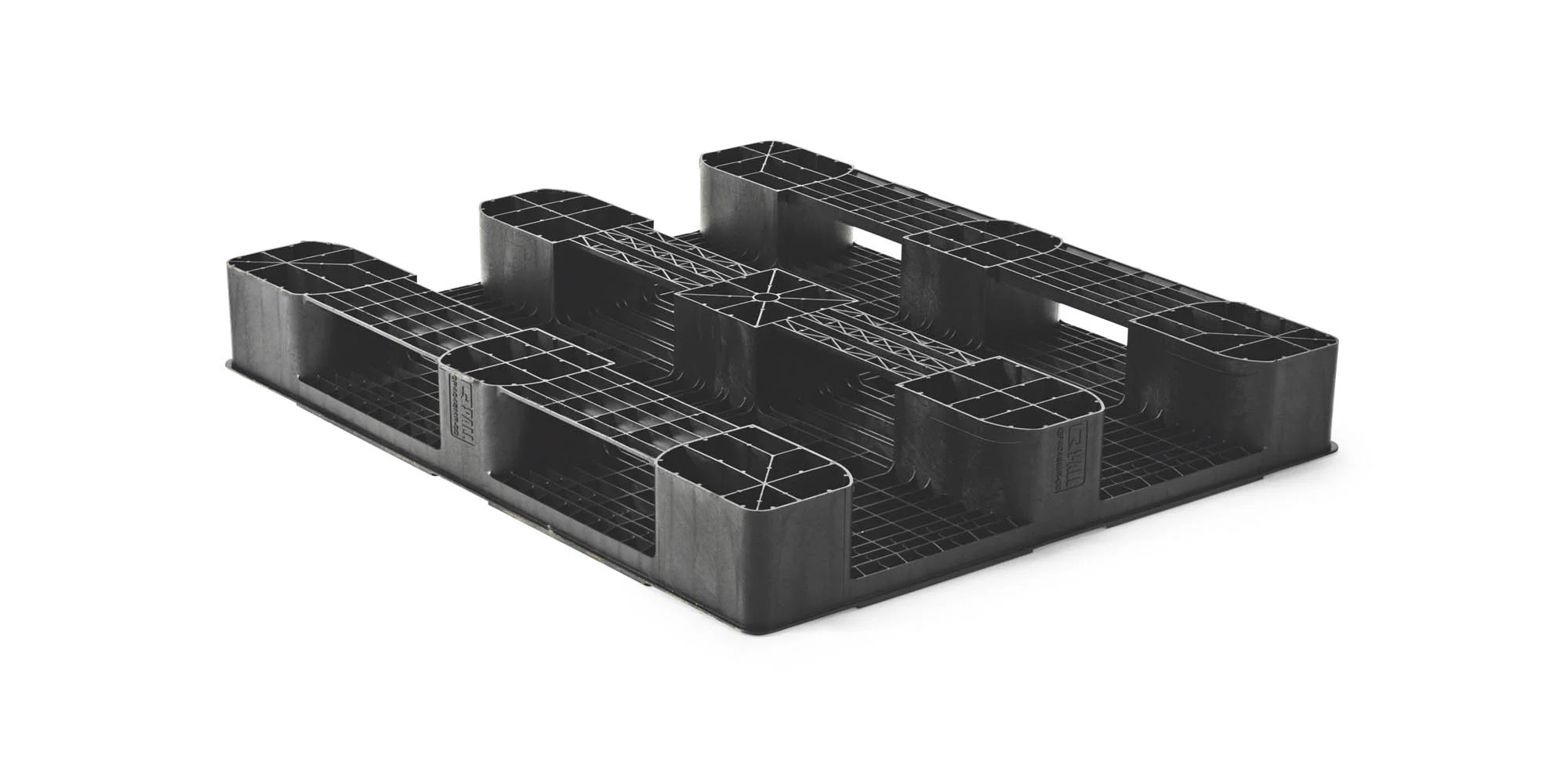 Plastic pallet 1200 x 1000 x 160 open deck 3 runners heavy - Kunststof pallet 1000 1200 3 qp1210hr3rr b 2 - 4.QP1210HB3RR