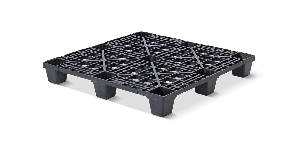 Palet pl&aacute;stico 1100 x 1100 abierta  9 pies light - Kunststof pallet 1100 1100 qp1111lb9fr - QP1111LB9FR
