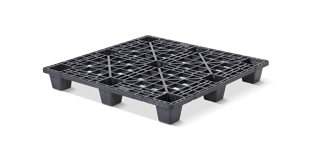 Palet pl&aacute;stico 1140 x 1140 abierta  9 pies light - Kunststof pallet 1140 1140 qp1140lb9fr - QP1140LB9FR