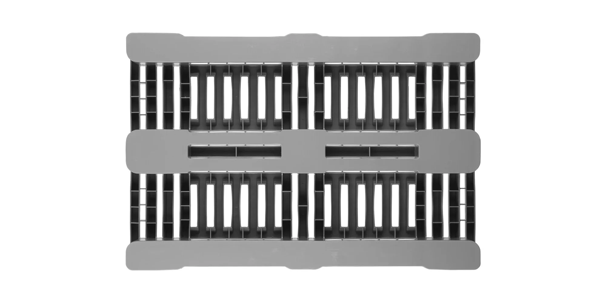 H1 Europallet 1200 x 800 met rand zonder centreernokken - Onderkant h1 - H1 Europallet