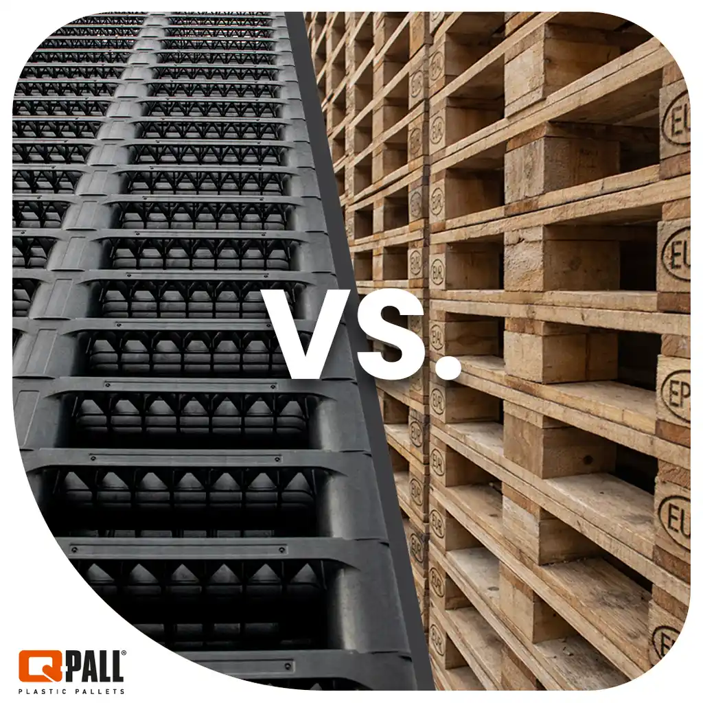 Plastic pallet versus wooden pallet