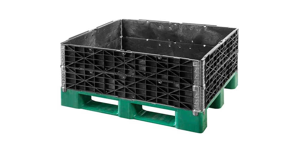Plastic pallet collar 1200 x 1200 - Q pallet vouwrand opzetrand 120x120 qpkvouwr1212 4 - QPKVOUWR1212-4