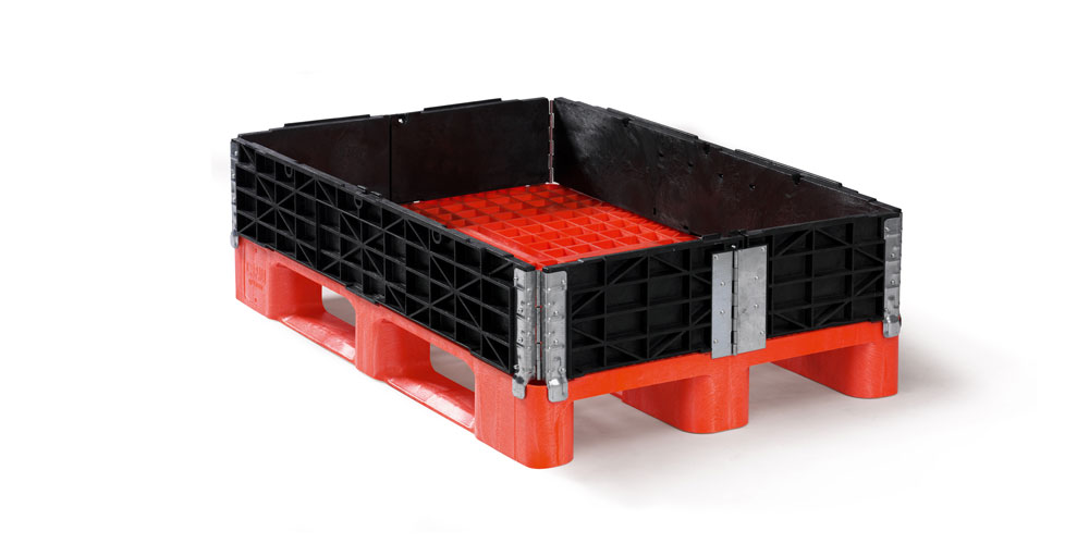 Plastic pallet collar 1200 x 800 - Q pallet vouwrand opzetrand 120x80 qpkvouwr1208 6