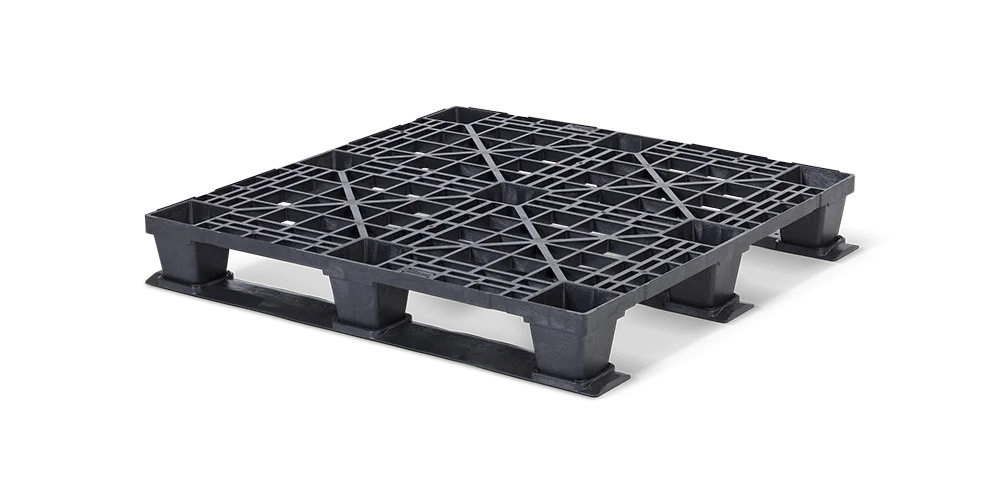 Palet pl&aacute;stico 1100 x 1100 abierta 3 patines light - Qp1111lb3rr - QP1111LB3RR