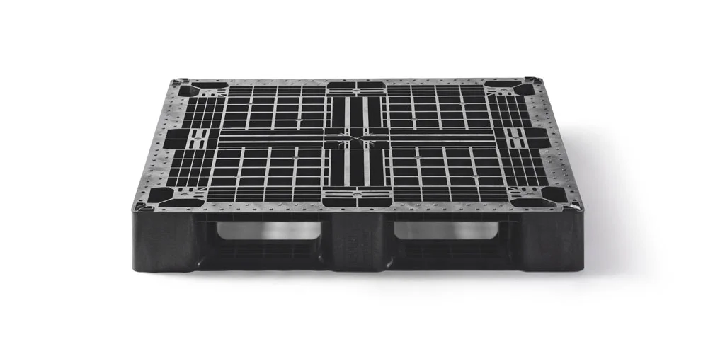 Pallet in plastica 1100 x 1100 ponte aperto  6 listelli medium - Qp1111mr6r as 2 - QP1111MB6R-AS