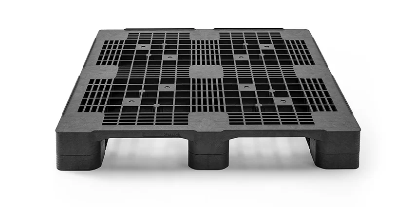 Palet pl&aacute;stico 1140 x 1140 abierta  3 patines heavy - Qp1140hx3rr 2  - QP1140HB3RR