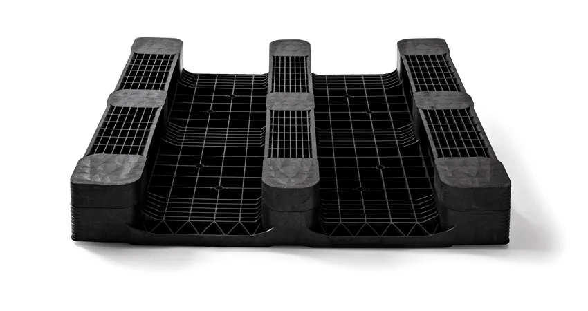 Plastic pallet 1140 x 1140 closed deck 3 runners heavy - Qp1140hx3rr cd 1  - QP1140HB3RR-CD