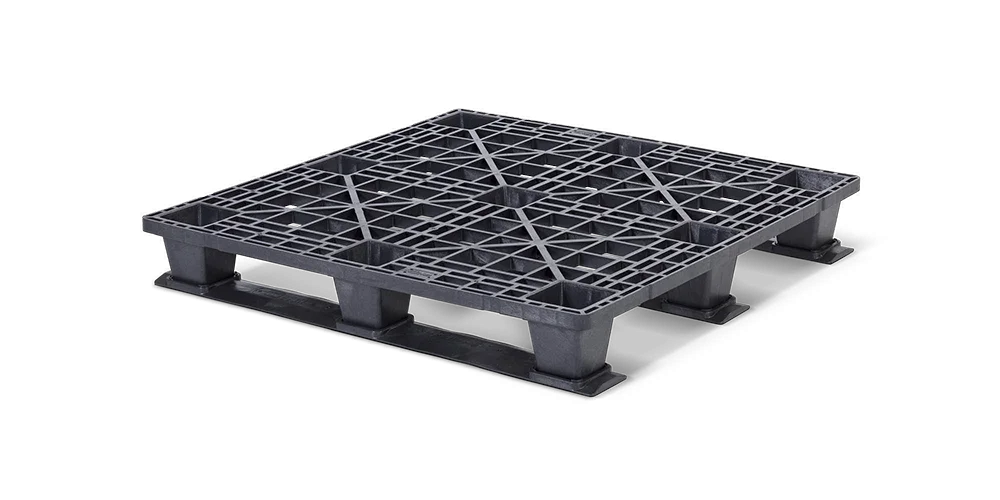 Palet pl&aacute;stico 1140 x 1140 abierta  3 patines light - Qp1140lb3rr - QP1140LB3RR