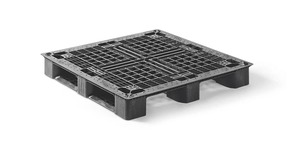 Plastic pallet 1140 x 1140 open deck  3 runners medium - Qp1140mb3r pas