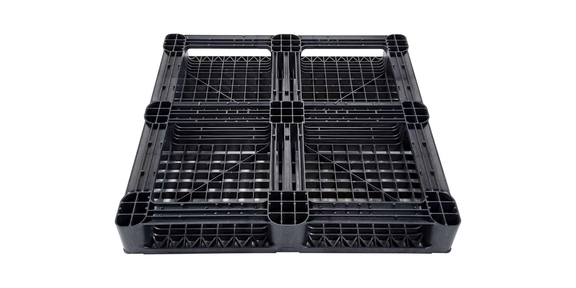 Plastic pallet 1140 x 1140 open deck  6 runners medium - Qp1140mr6rr 1 2000x1000 2 - 3.QP1140MB6RR