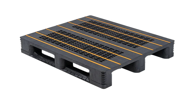 Palette de pooling 1200 x 1000 ouvert 3 semelles - Qp1210hp3r ao top - QP1210HP3R-AO
