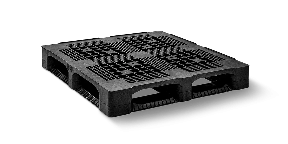 Palet pl&aacute;stico 1200 x 1200 abierta  6 patines heavy - Qp1212hb6rr 1 - QP1212HB6RR