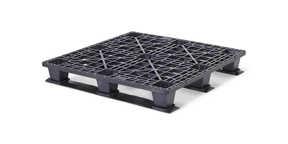Plastic pallet 1200 x 1200 open deck  3 runners light - Qp1212lb3rr