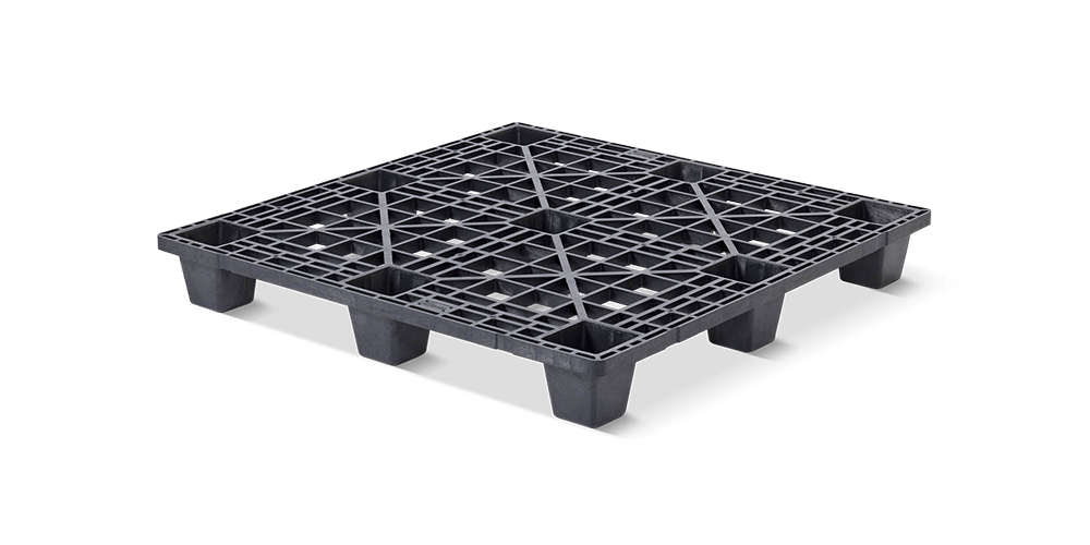 Kunststof pallet 1200 x 1200 open dek  9 pootjes light - Qp1212lb9fr