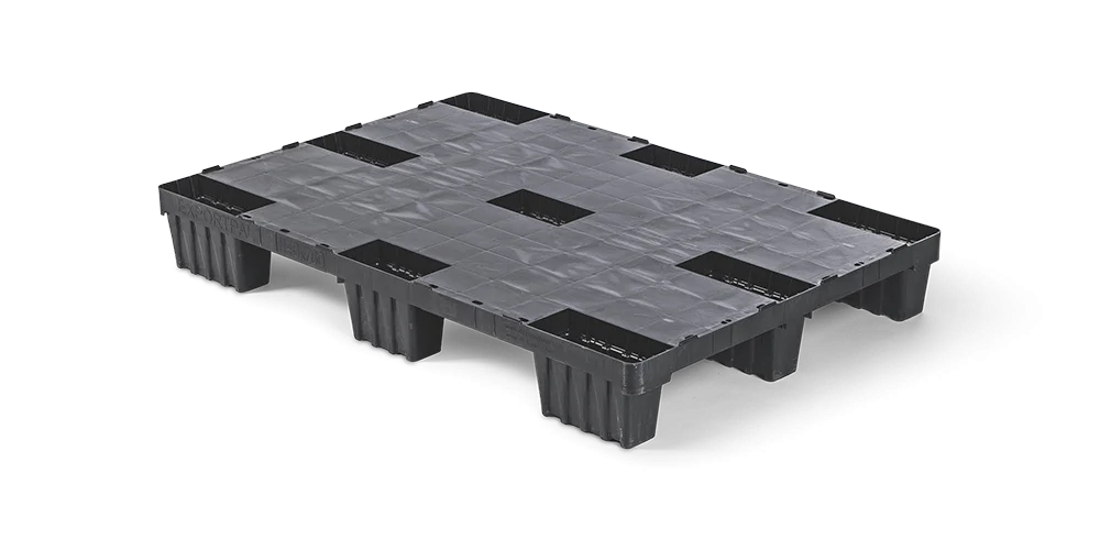 Palet pl&aacute;stico 760 x 1140 cerrado 9 pies light - Qp76114lb9fr cd - QP76114LB9FR-CD