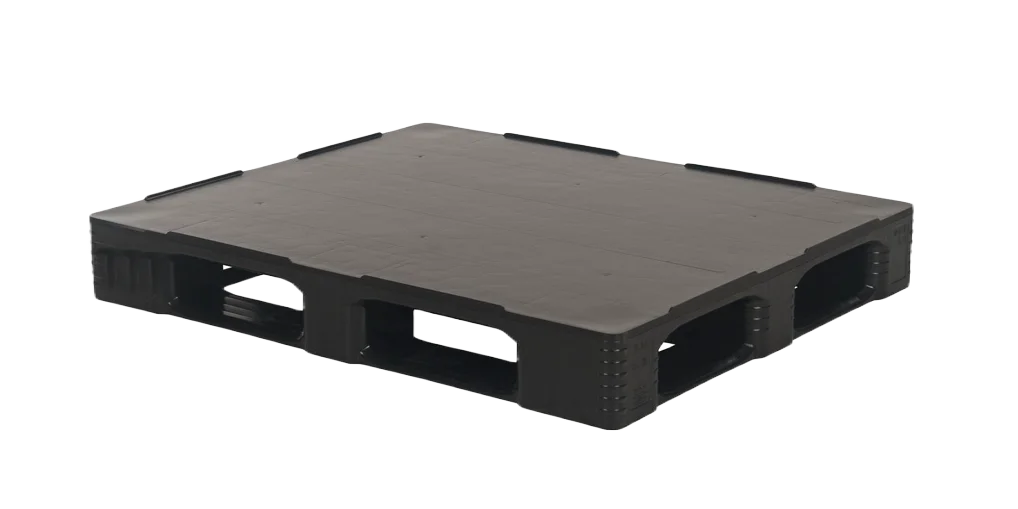 Palet pl&aacute;stico 1200 x 1000 cerrado 5 patines heavy - Qph1210hr5rr cd 1 - QPH1210HR5RR-CD