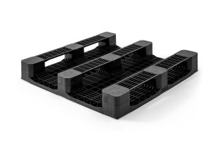 Plastic pallet 1100 x 1100 open deck  3 runners heavy - 1100 x 1100 open bovendek b