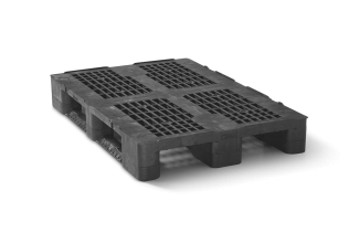 Plastic pallet 1200 x 800 open deck  3 runners heavy - 2 qp1208hb3rr 1 - 2.QP1208HB3RR