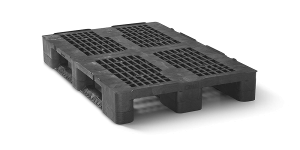 Plastic pallet 1200 x 800 open deck  3 runners heavy - 2 qp1208hb3rr 1 - 2.QP1208HB3RR