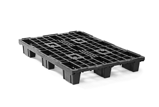 Pallet in plastica 1200 x 800 ponte aperto 9 piedi - 2 qp1208lb9fr - 2.QP1208LB9FR