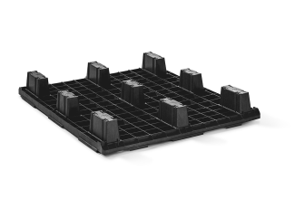Plastic pallet 1200 x 1000 closed deck 9 feet light - 2 qp1210lb9fr cd b