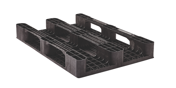 Pallet in plastica 1200 x 800 3 listelli ponte chiuso medium - 3 1208mx 3unners closed deck bottom 1 - 4.QP1208MB3RR-CD