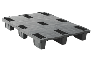 Plastic pallet 1200 x 800 closed deck 9 feet light - 3 qp1208lb9fr cd t free - 3.QP1208LB9FR-CD