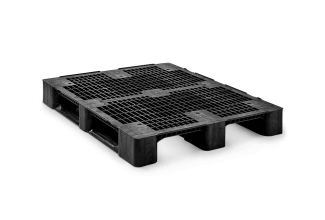 Plastic pallet 1200 x 1000 open deck 3 runners medium - 3 qp1210mb3rr - 3.QP1210MB3RR