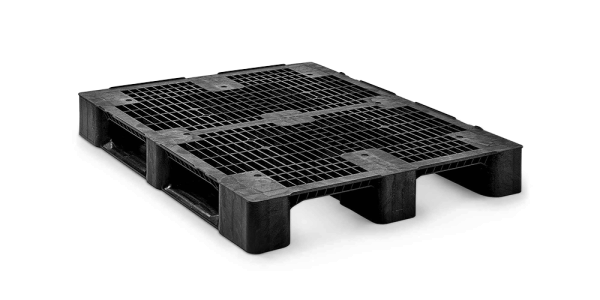 Pallet in plastica 1200 x 1000 ponte aperto 3 listelli medium - 3 qp1210mb3rr - 3.QP1210MB3RR