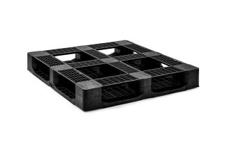 CP9 Plastic pallet 1140 x 1140 open deck  6 runners heavy - Cp pallet cp9 heavy qp1140hb6rr cp9 onder - QP1140HB6RR-CP9