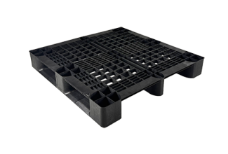 Plastic pallet 1100 x 1100 open deck  3 runners medium - Img 4917 qpall 1 - QP1111MB3R-SSB