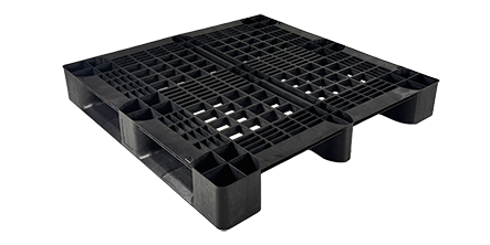 Plastic pallet 1100 x 1100 open deck  3 runners medium - Img 4917 qpall 1 - QP1111MB3R-SSB