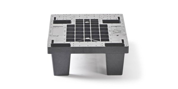 Displaypalette 400 x 600 Offenes Deck 4 Füße - Kunststof display pallet 400 600 qp6040hr4f - QP6040HP4F