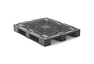 Palettes plastique 1200 x 1000 pont supérieur ouvert  3 semelles lourde - Kunststof pallet 1000 1200 2 qp1210hb3rr 1